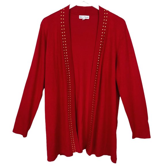 Rebecca Malone Open Cardigan Sweater 